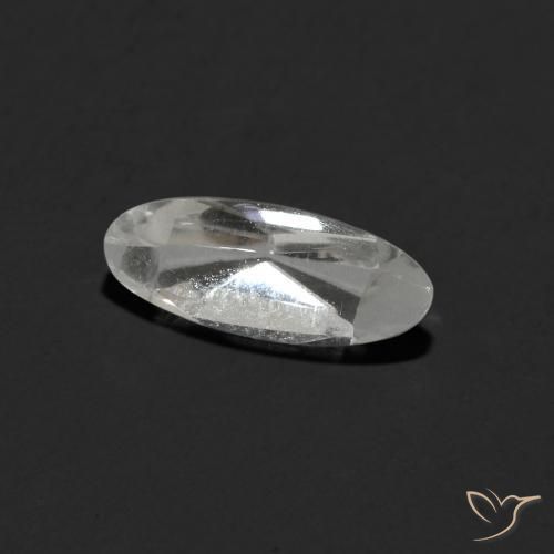 Topacio Blanco claro natural de 1.15 ct, Ovalada, Transparente