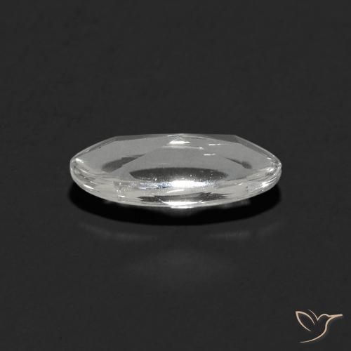 Topacio Blanco claro natural de 1.15 ct, Ovalada, Transparente