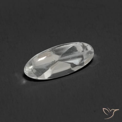 Topacio Blanco natural de 1.16 ct, Ovalada, Transparente