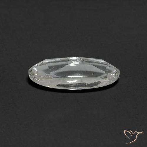 Topacio Blanco natural de 1.16 ct, Ovalada, Transparente