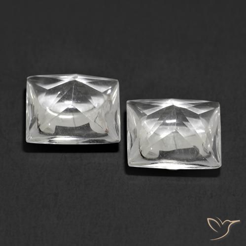 Gemas de Topacio Blanco natural de 4.00 ct, Cuadrado, Transparente