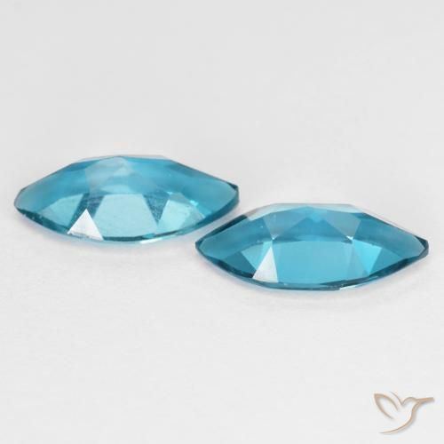 Gemas de Topacio Azul Londres natural de 2.23 ct, Marquesa, VS