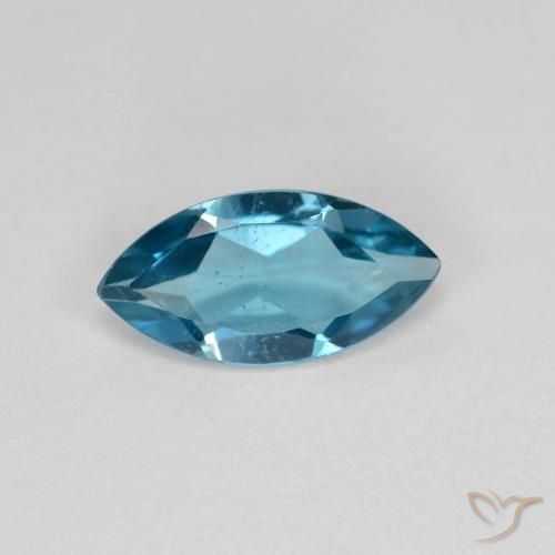 1.01ct Natural Azul Londres Topacio, Marquesa, VS
