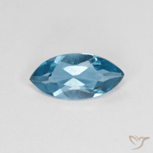1.09ct Natural Azul Suizo Topacio, Marquesa, VS