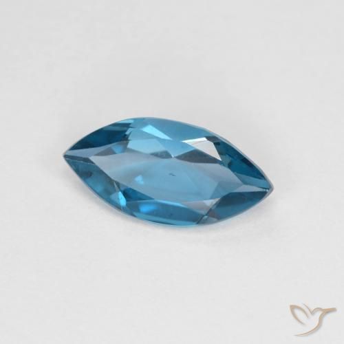 Topacio Azul Suizo natural de 1.17 ct, Marquesa, VS