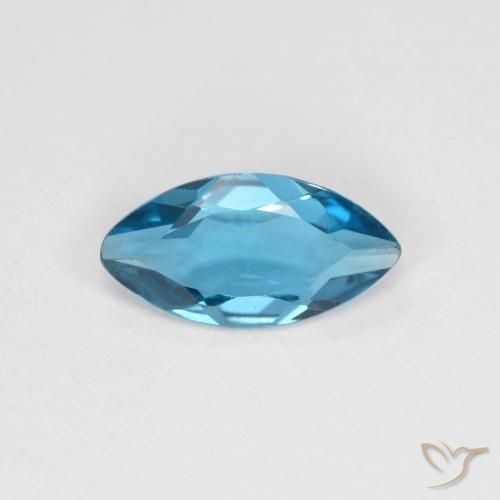 1.02ct Natural Azul Londres Topacio, Marquesa, VS