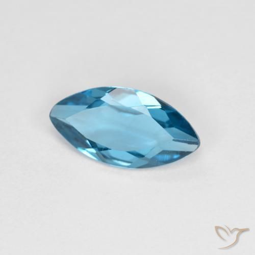 Topacio Azul Londres natural de 1.02 ct, Marquesa, VS