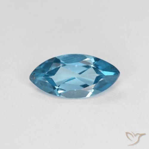 1.15ct Natural Azul Londres Topacio, Marquesa, VS