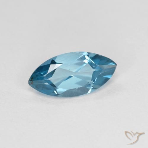 Topacio Azul Londres natural de 1.15 ct, Marquesa, VS