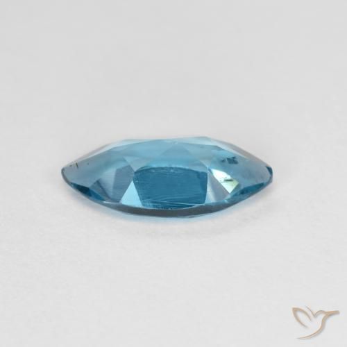 Topacio Azul Londres natural de 1.15 ct, Marquesa, VS