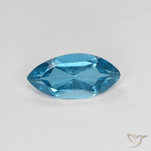 1.09ct Natural Azul Suizo Topacio, Marquesa, VS