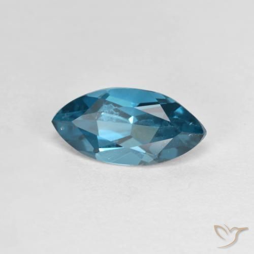 Topacio Azul Londres natural de 1.35 ct, Marquesa, VS