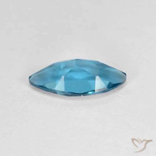 Topacio Azul Londres natural de 1.22 ct, Marquesa, VVS-VS