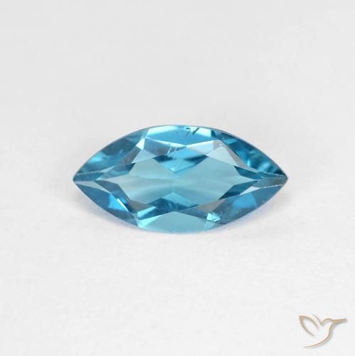 1.08ct Natural Azul Londres Topacio, Marquesa, VS