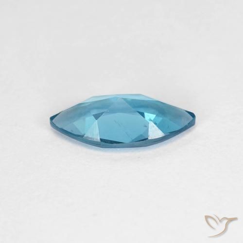 Topacio Azul Londres natural de 1.08 ct, Marquesa, VS