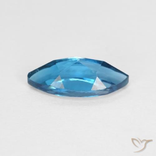 Topacio Azul Londres natural de 1.35 ct, Marquesa, VVS-VS
