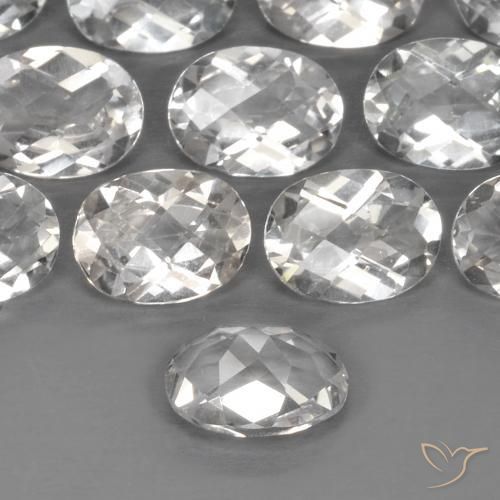 Topacio Blanco cálido natural de 1.45 ct, Ovalada, VVS-VS
