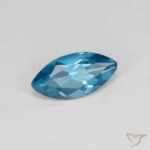 Topacio Azul Londres natural de 1.17 ct, Marquesa, VS