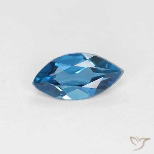 0.89ct Natural Azul Londres Topacio, Marquesa, VVS-VS