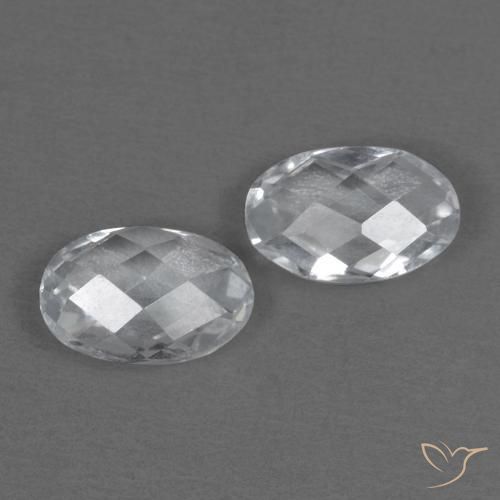 0.99ctw Natural Blanco Topacio, Ovalada, VVS