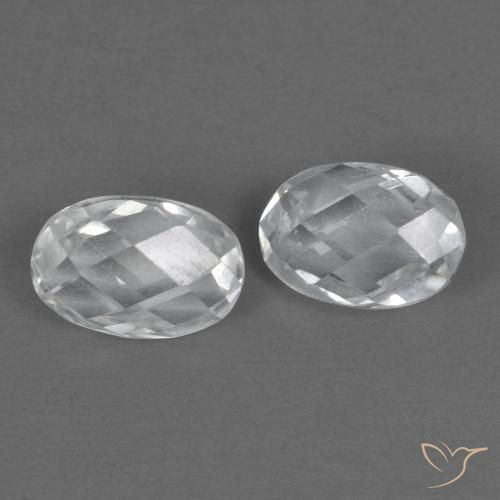 Gemas de Topacio Blanco natural de 1.42 ct, Ovalada, VVS