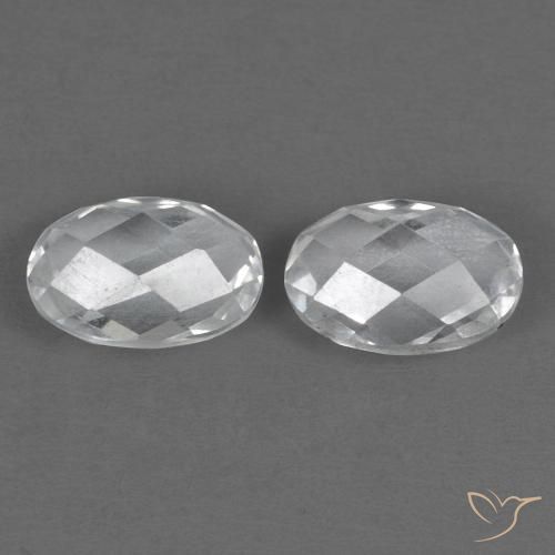 Gemas de Topacio Blanco natural de 1.42 ct, Ovalada, VVS