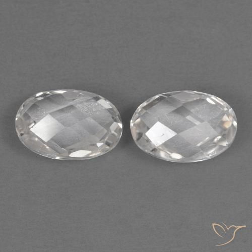 Gemas de Topacio Blanco natural de 1.32 ct, Ovalada, VVS