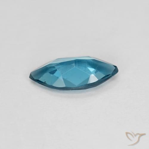 Topacio Azul Londres natural de 0.93 ct, Marquesa, VVS-VS