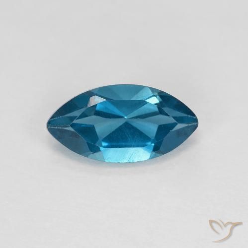 1.37ct Natural Azul Londres Topacio, Marquesa, VS
