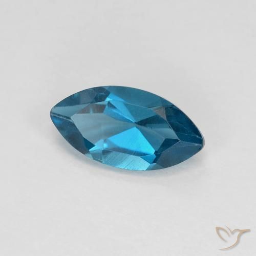 Topacio Azul Londres natural de 1.37 ct, Marquesa, VS