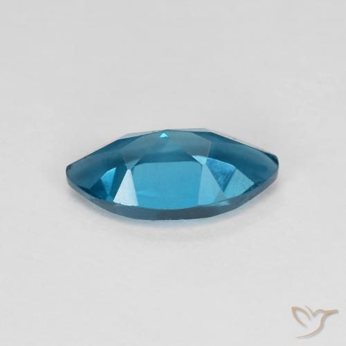 Topacio Azul Londres natural de 1.37 ct, Marquesa, VS