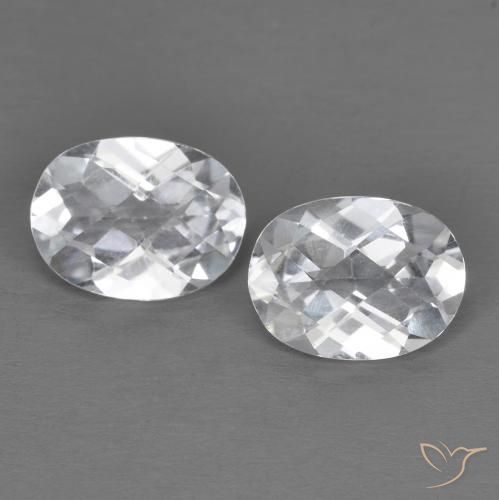2.88ctw Natural Blanco Topacio, Ovalada, VVS-VS