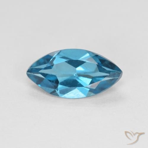 1.16ct Natural Azul Londres Topacio, Marquesa, VVS