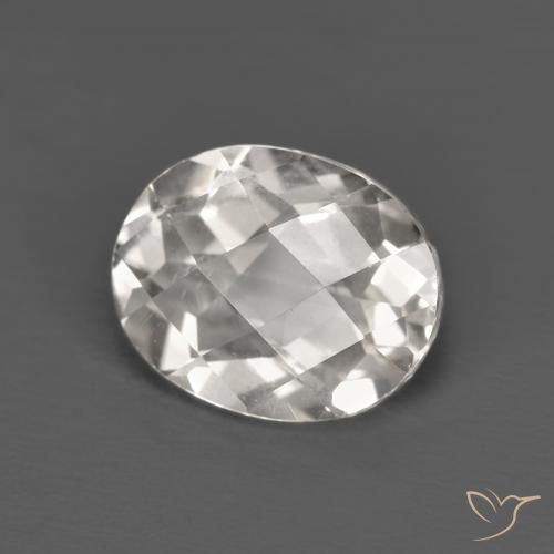 Topacio Blanco cálido natural de 3.49 ct, Ovalada, VVS