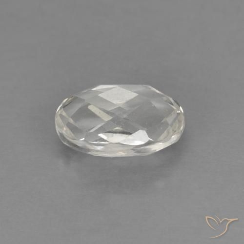 Topacio Blanco cálido natural de 0.64 ct, Ovalada, VS