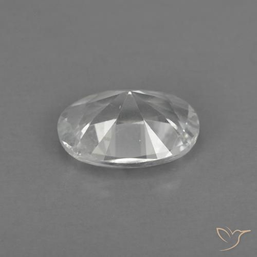 Topacio Blanco cálido natural de 0.87 ct, Ovalada, VS