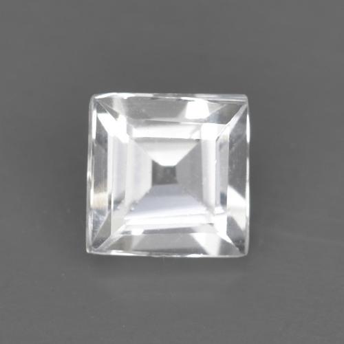 0.52ct Natural Blanco Topacio, Cuadrado, VVS-VS