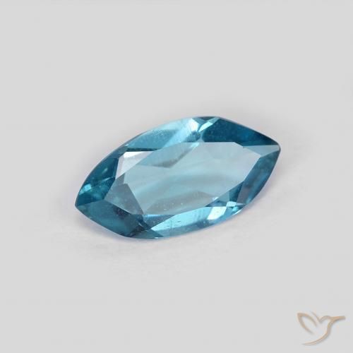 Topacio Azul Londres natural de 1.00 ct, Marquesa, VS