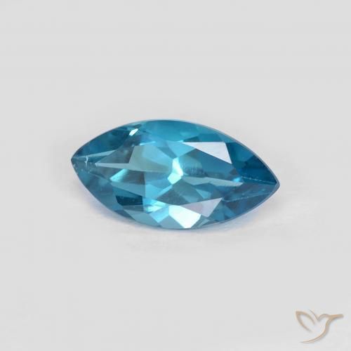 Topacio Azul Londres natural de 1.20 ct, Marquesa, VS