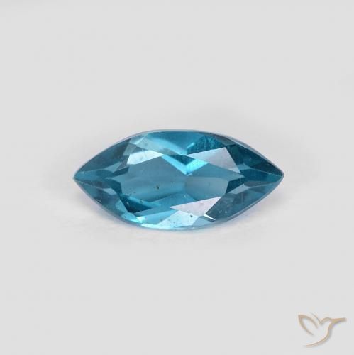 0.97ct Natural Azul Londres Topacio, Marquesa, VS