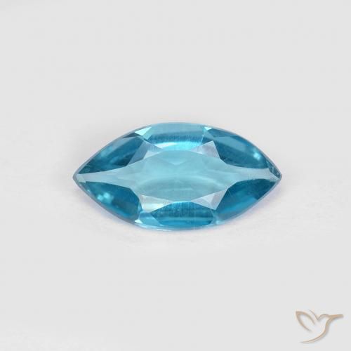 0.91ct Natural Azul Londres Topacio, Marquesa, VS