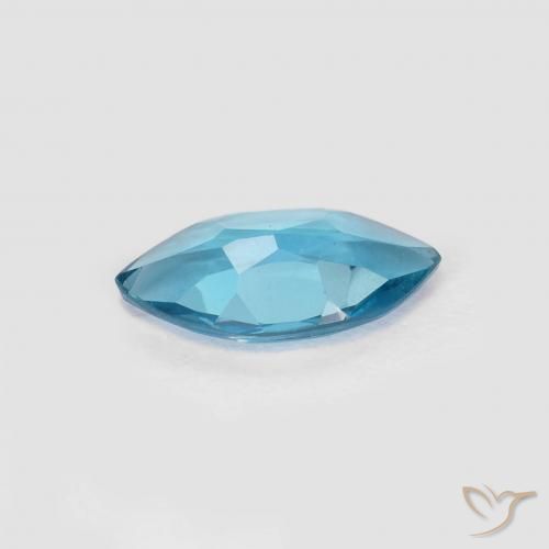 Topacio Azul Londres natural de 0.91 ct, Marquesa, VS