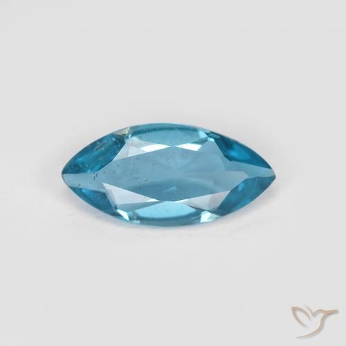 0.97ct Natural Azul Londres Topacio, Marquesa, VS