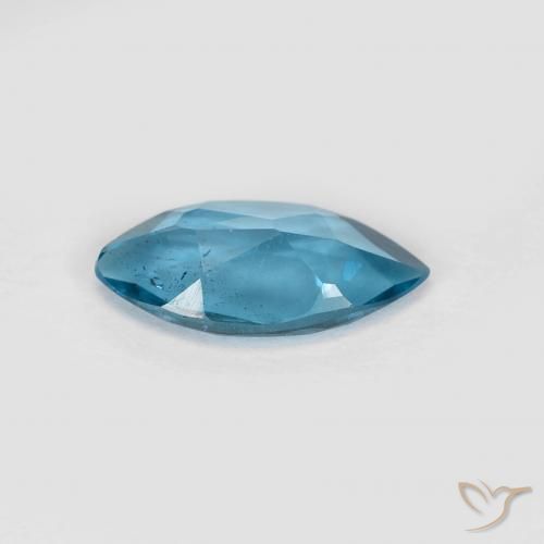 Topacio Azul Londres natural de 0.97 ct, Marquesa, VS