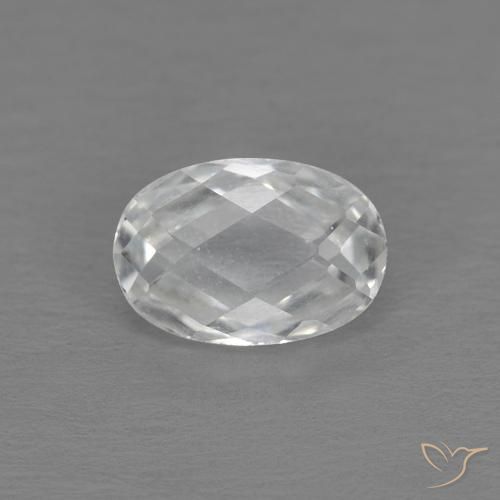 Topacio Blanco natural de 0.70 ct, Ovalada, VVS