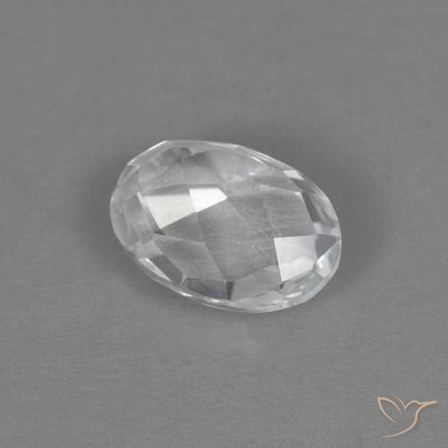 Topacio Blanco natural de 0.69 ct, Ovalada, VVS