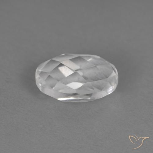 Topacio Blanco natural de 0.68 ct, Ovalada, VVS