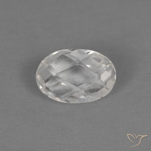 Topacio Blanco natural de 0.61 ct, Corte Óvalo, VVS