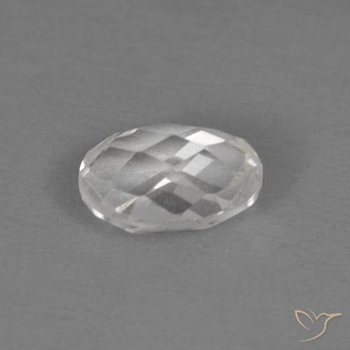 Topacio Blanco natural de 0.61 ct, Corte Óvalo, VVS