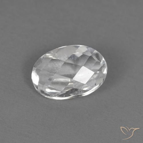 Topacio Blanco natural de 0.56 ct, Ovalada, VVS